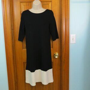 Zaraknit Black Shift Dress Short Sleeve Office Business Size Large